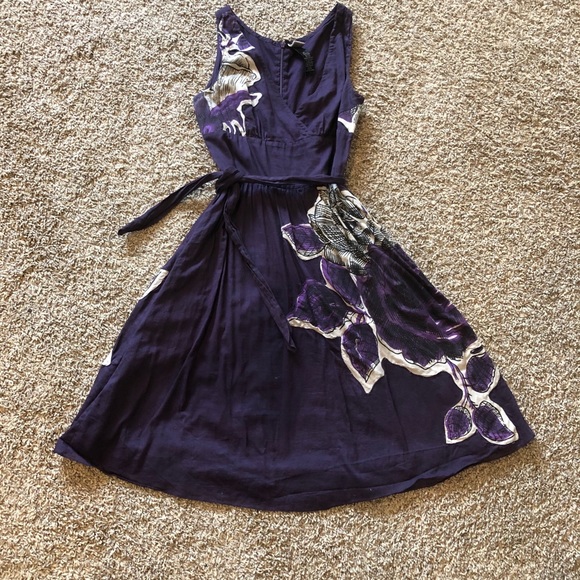 anthropologie purple dress